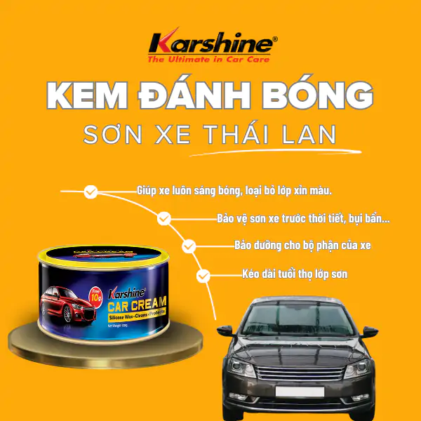 Công dụng của kem đánh bóng Karshine Car Cream